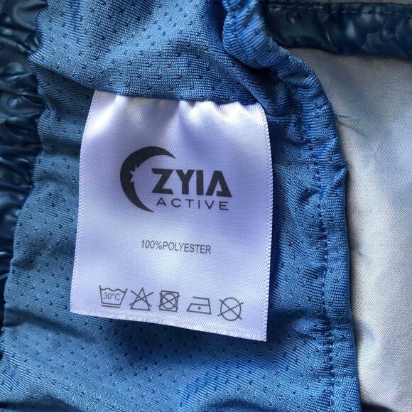 ZYIA Blue Steel Bubbles Hi-rise Bomber Shorts (L) - Picture 10 of 11